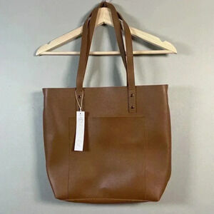 Henny + Lev women’s Brown Vegan Leather Bag Fall Travel Adjustable Strap New